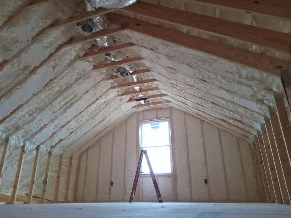 Spray foam roofing application for Crawl Space Insulation project in Norfolk